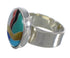 Silver Multicolor Southwestern Ring Size 6 YX77513